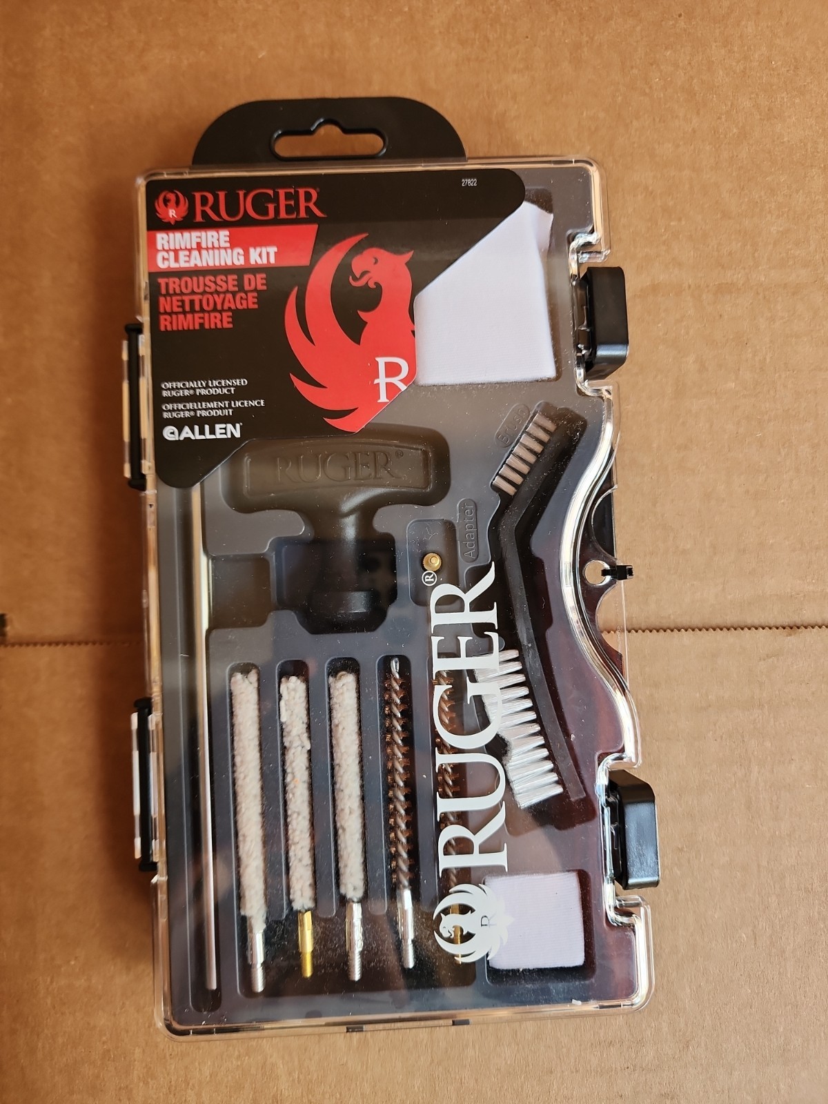 Brand New - Allen Ruger Rimfire Cleaning Kit .22 Cal 12 Pcs Steel 27822