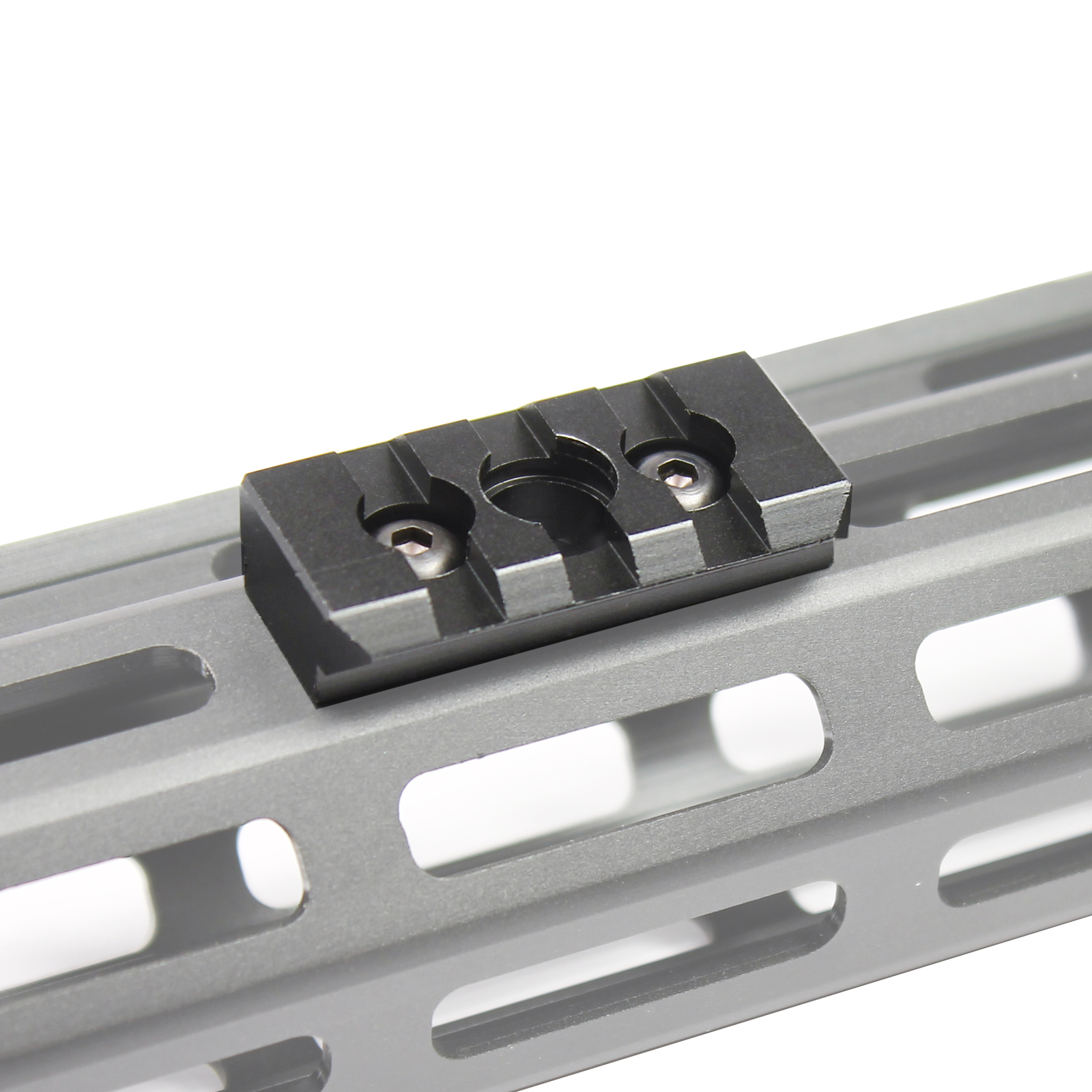 Keymod & M-LOK 3 Slot Picatinny Rail Section with QD Push Button Sling Swivel
