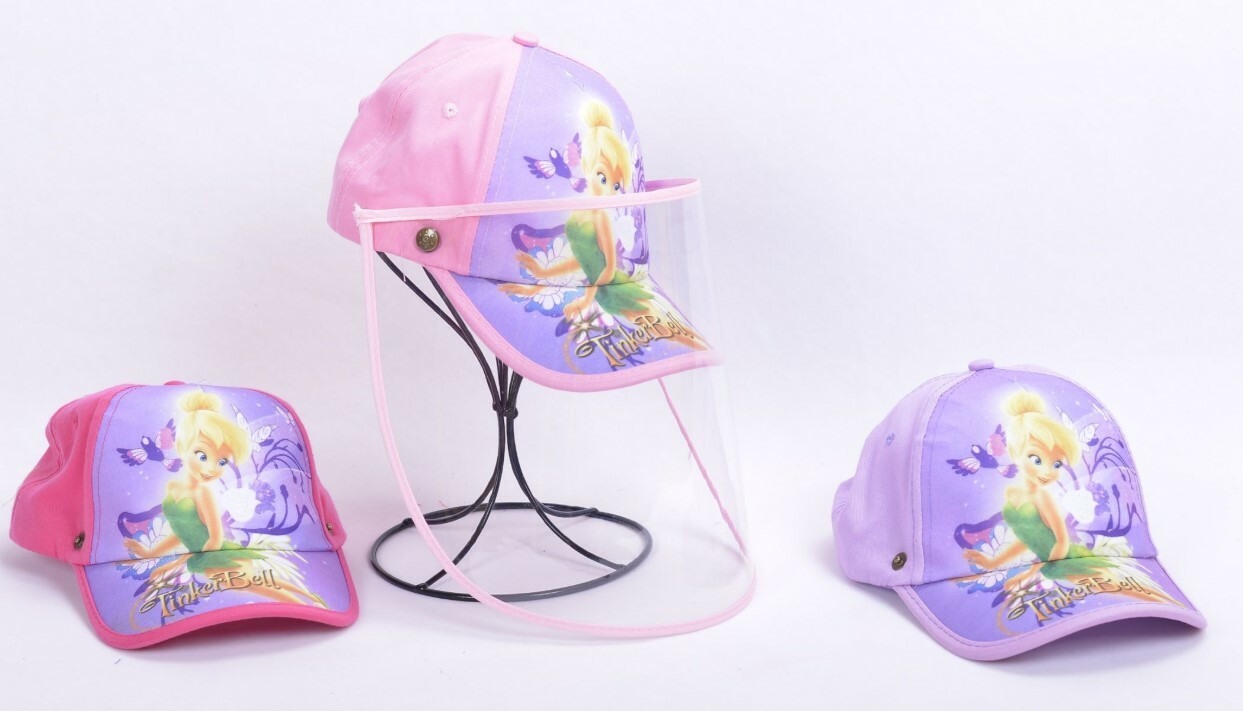 Kids Face Shield Cartoon Baseball Cap with Detachable Shield Dust/Splash/Splash/