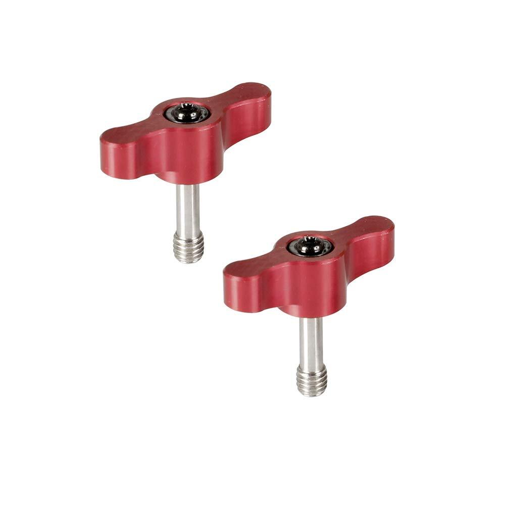M6 ×18 Thumbscrew Assembly Knob Red2 Pieces - 2158