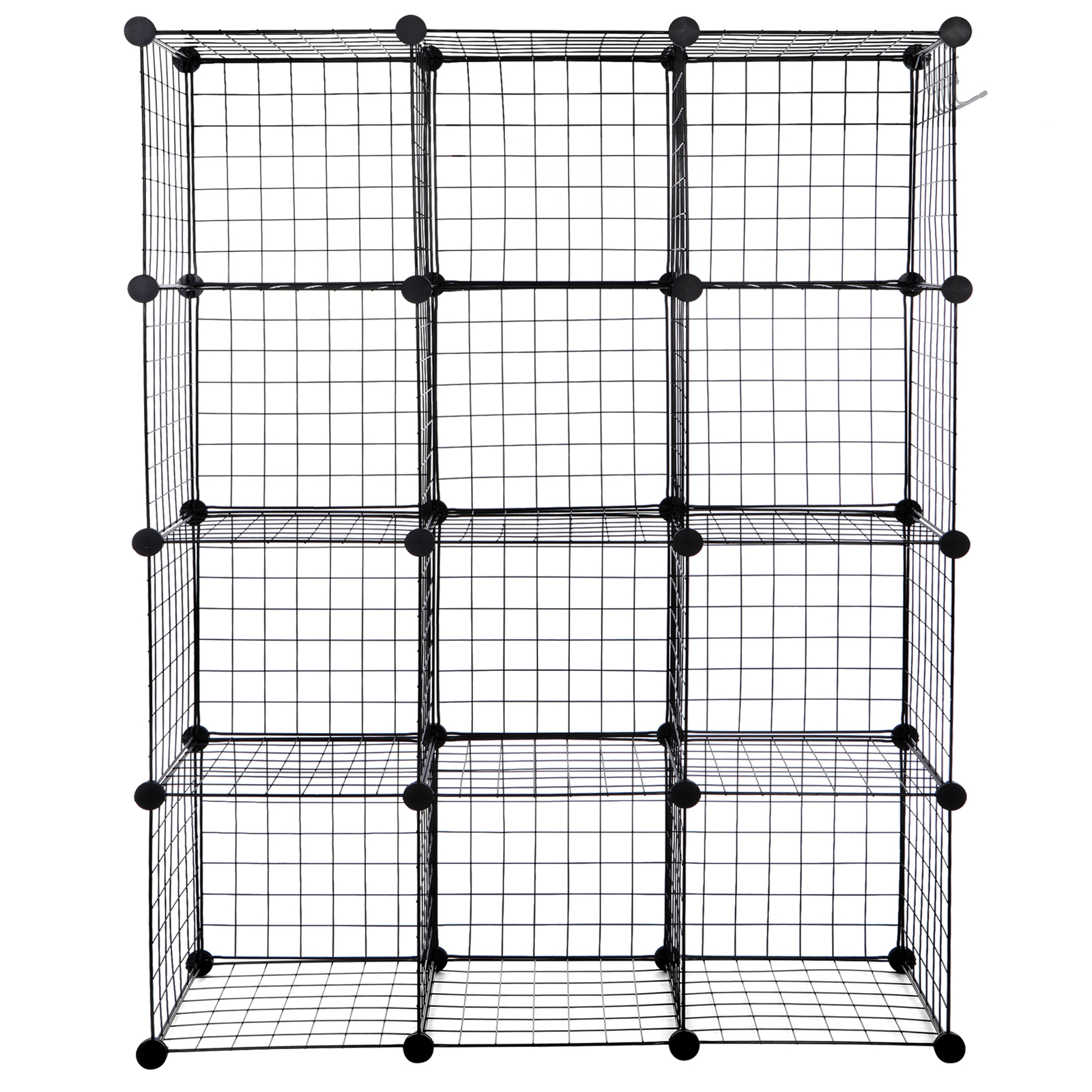 2X 12-Cube Storage Shelf Storage Bins Wire Cube Storage Organizer Modular