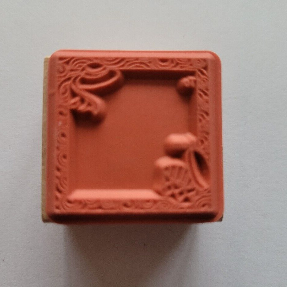 Red Hat To From Tag Mounted Rubber Stamp