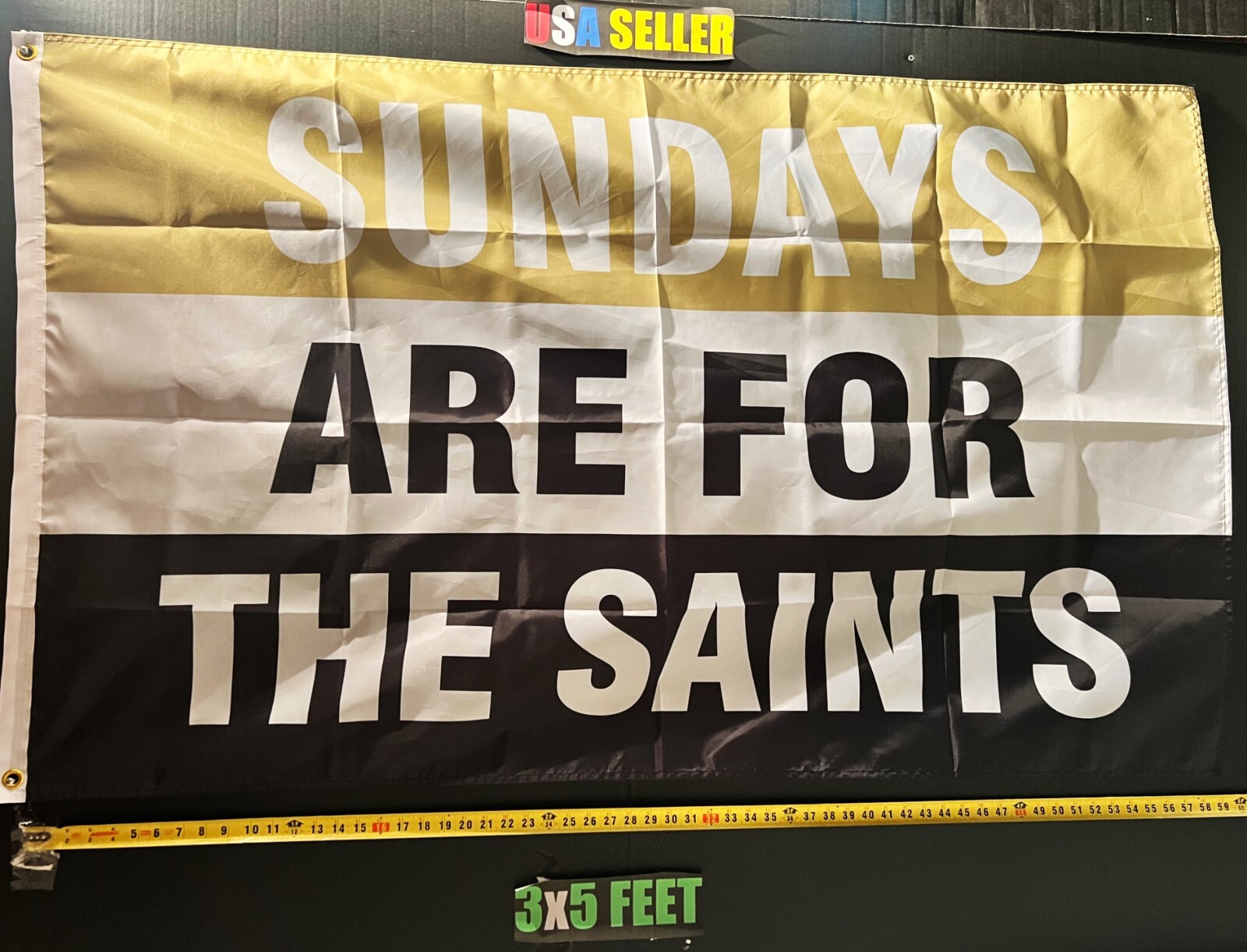 Football Flag FREE SHIPPING New Orleans Saints Cool Man Cave Beer USA Sign 3x5'