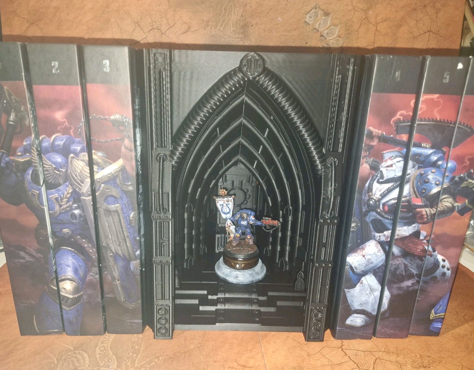 Warhamer 40k Large Book Nook Display. Gothic Cathedral. Print.