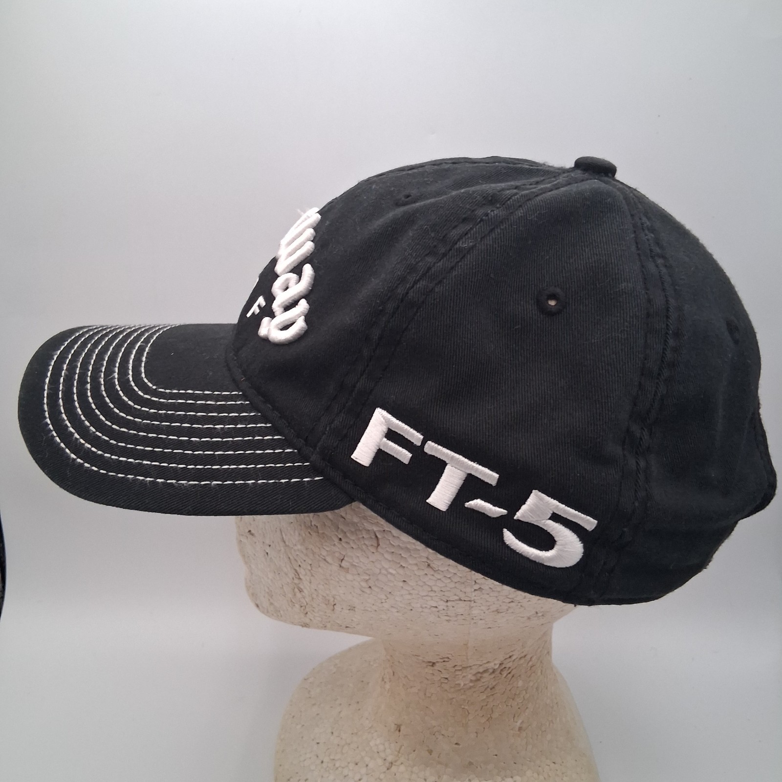 Callaway Golf Hat Cap FT-5 Tour i New Era Black Strap Back White Script Logos
