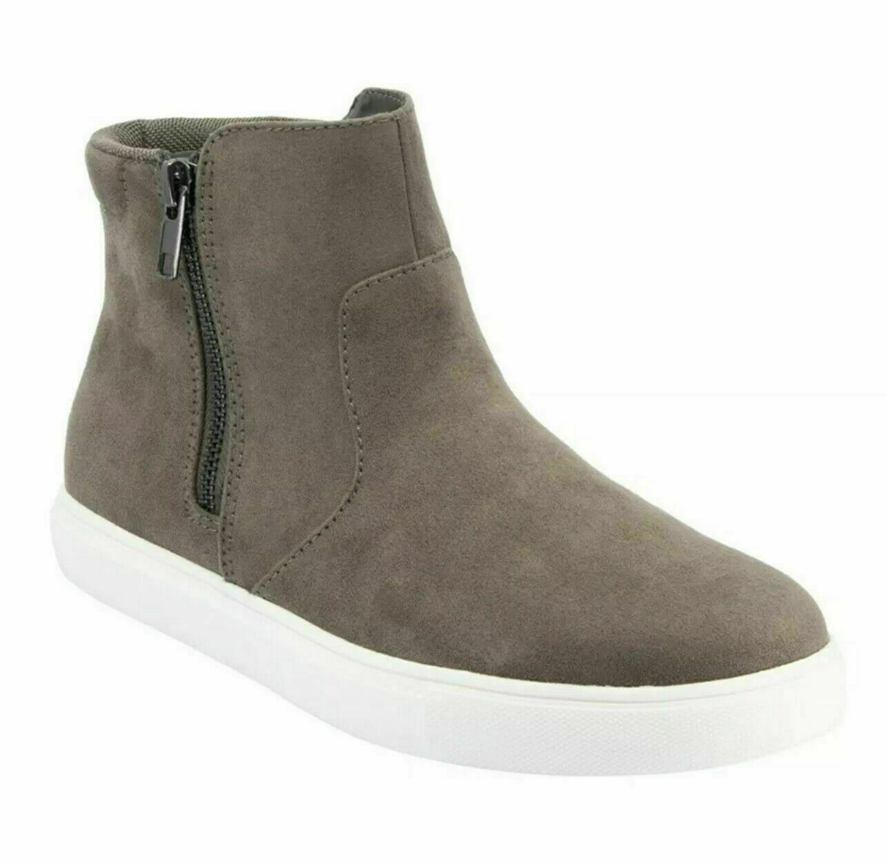 Izod Ladies' Mila Memory Foam Ankle Booties, Grey, Womens Size 6.5, NWOB