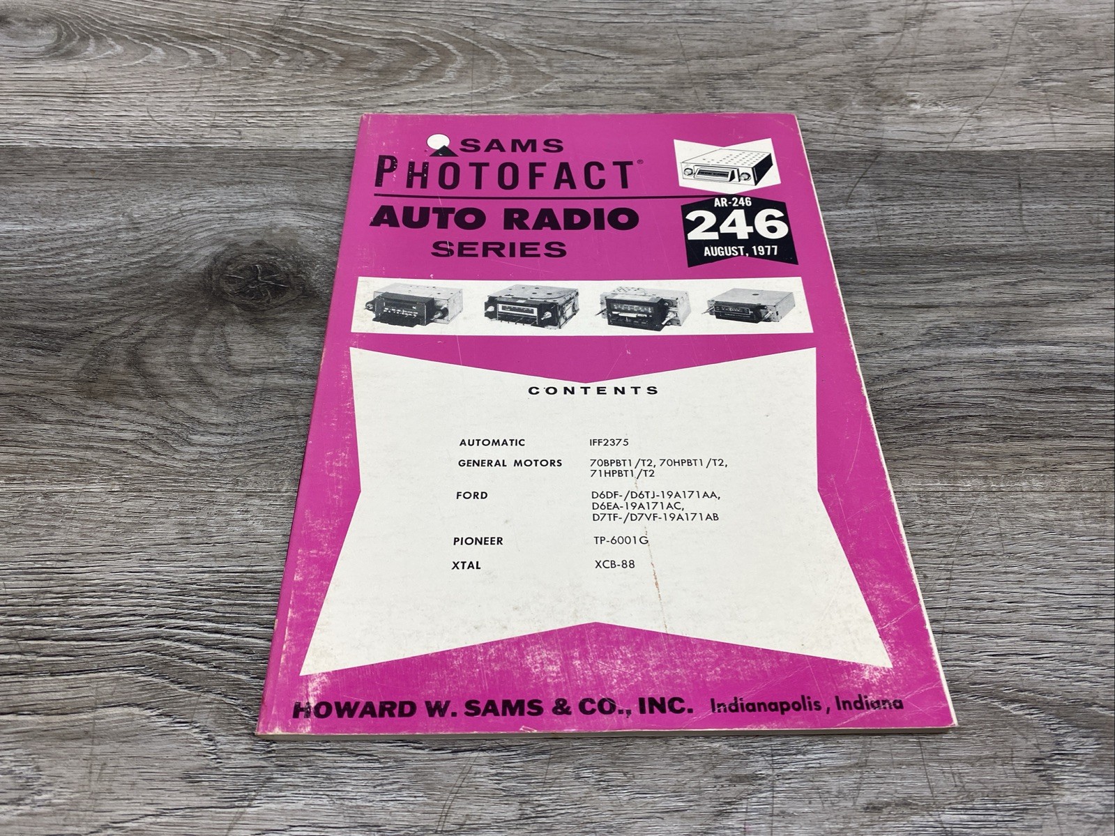 Sams Photofact Auto Radio Service Data Series Repair Magazine # AR-246