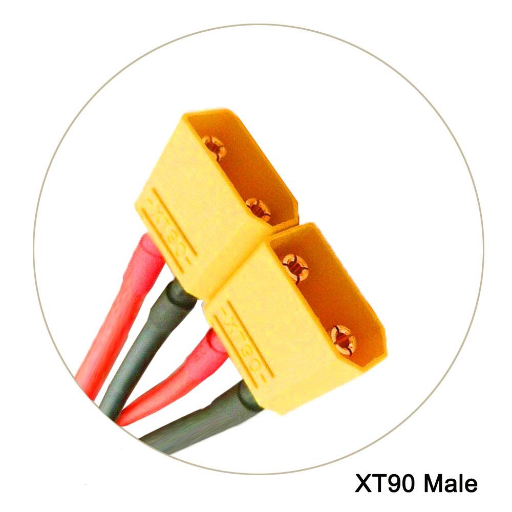 FLY RC 2pcs XT90 Plug Parallel Battery Connector Cable XT90 Connector Style P...