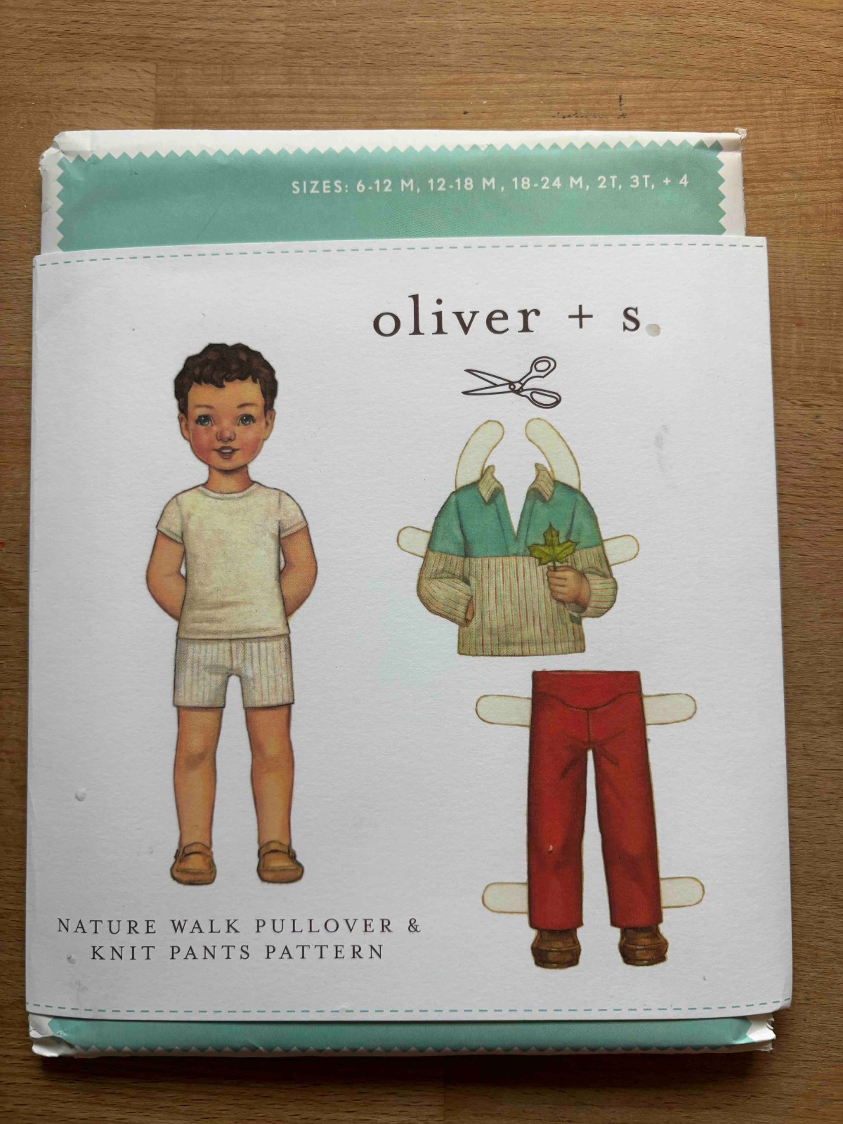 Oliver + S Nature Walk Pullover & Knit Pants Sewing Pattern Uncut 6–24M 2T–4