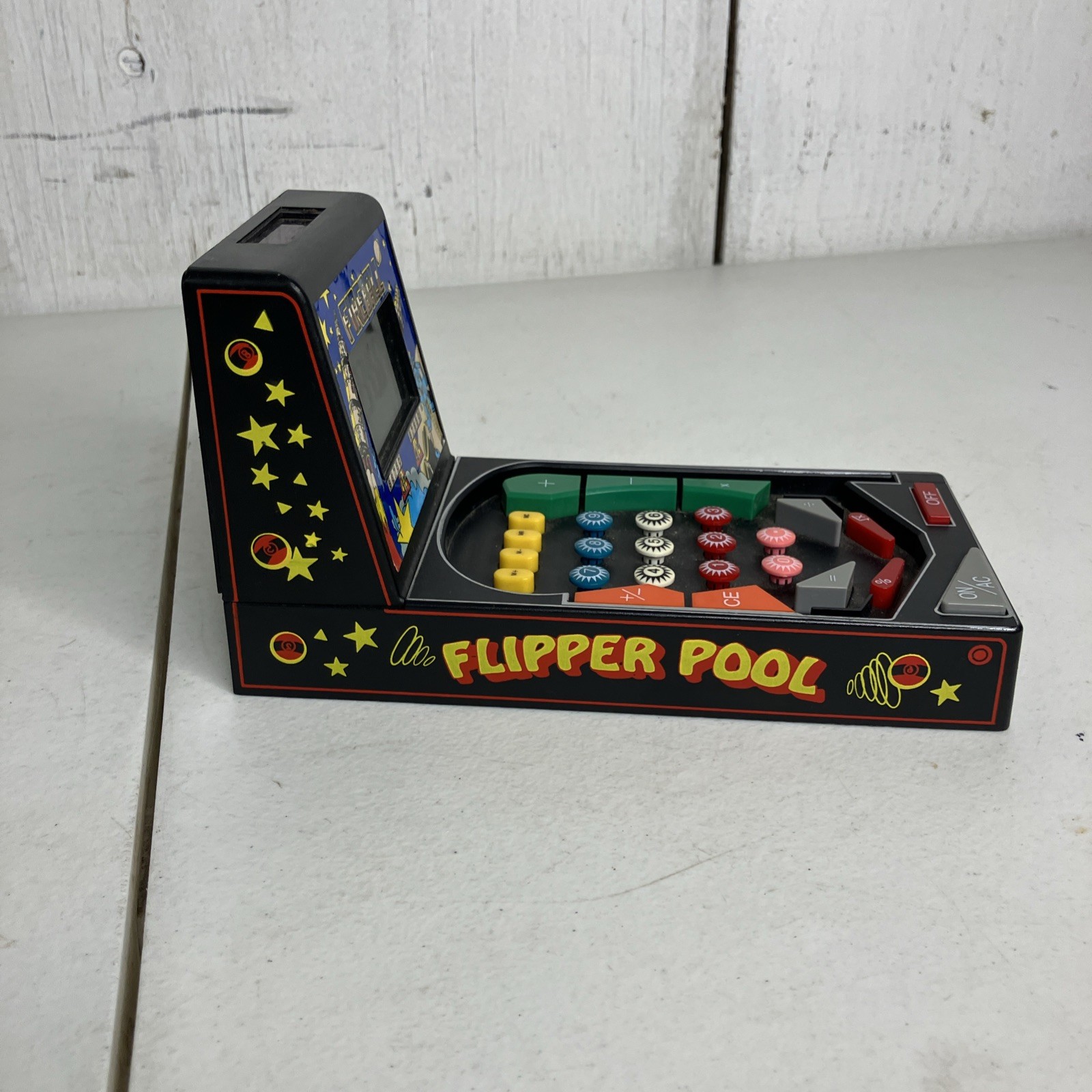 RARE HTF Fireball Mini Pinball Solar Powered Calculator 1991