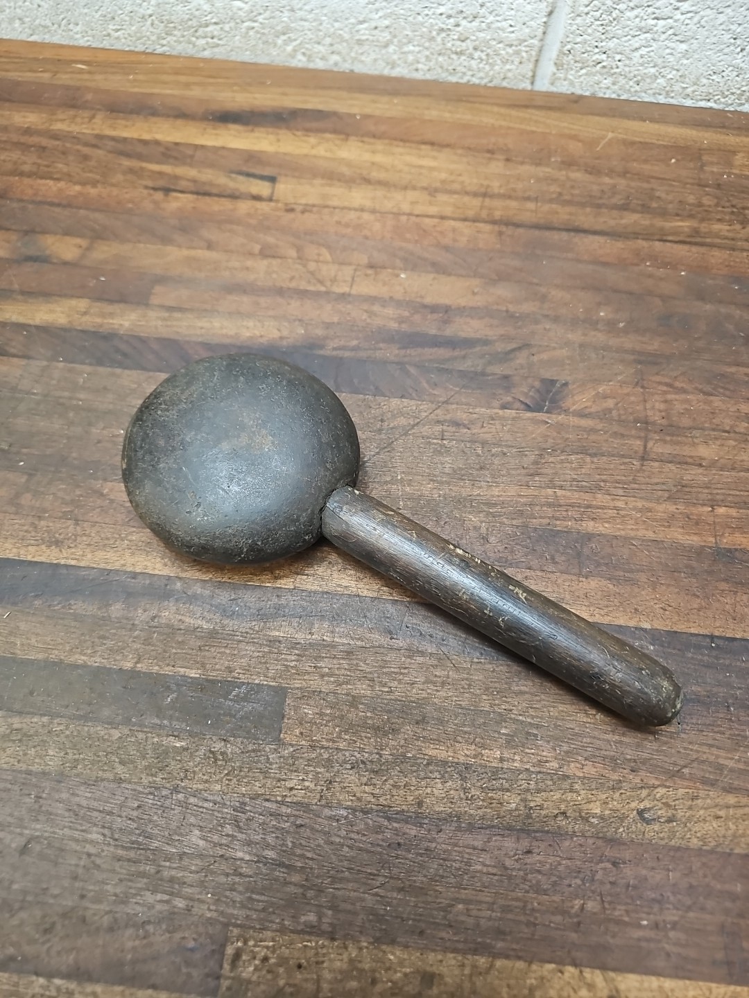 P21- antique Rare Macadamizing Paving Stone Hammer 4 lb 7 oz