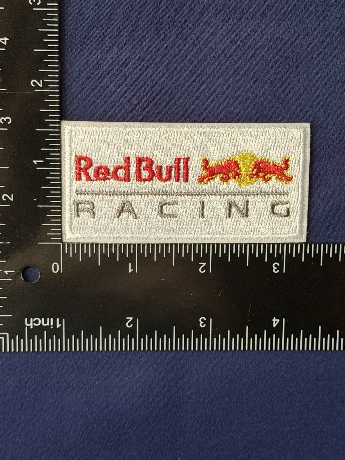 RED BULL RACING Motorsports Energy Drink - NEW Embroidered Iron On Patch