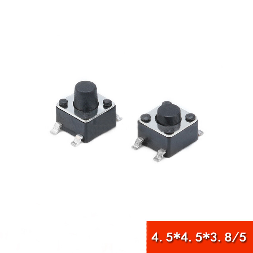 4.5x4.5x3.8mm 4.5x4.5x5mm Tact Switch Micro Switch Push Button Switch SMD SMT