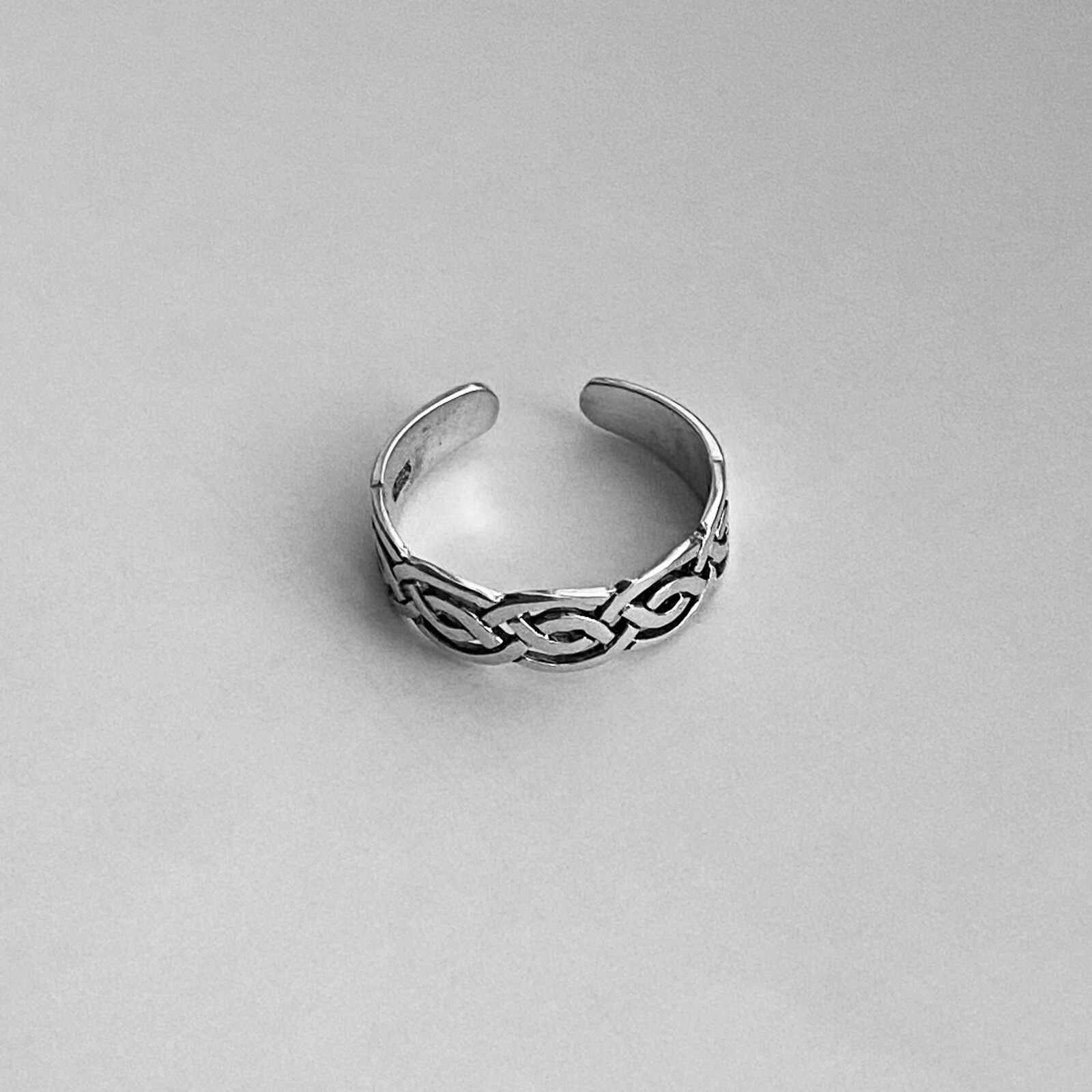 Sterling Silver Celtic Toe Ring, Silver Rings, Celtic Ring, Boho Ring