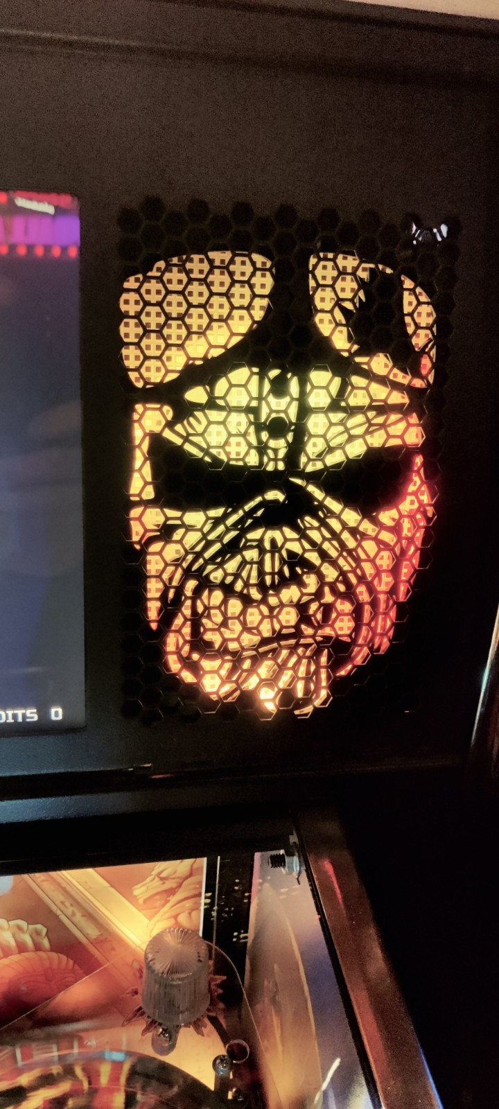 Angry Eddie Iron Maiden Pinball rectangular Speaker Inserts