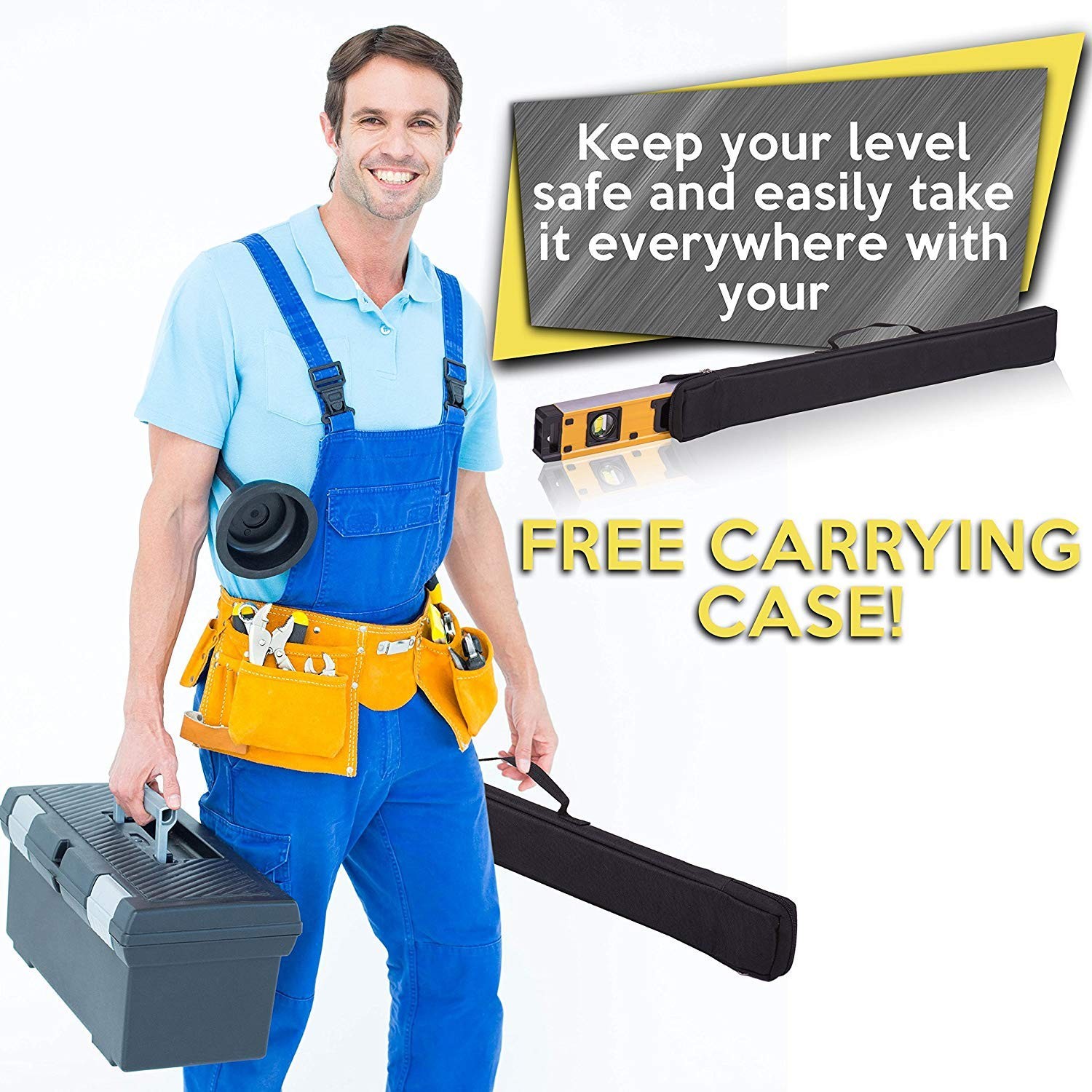 24 Inch Digital Level - Torpedo Level and Protractor - Smart Level Tool