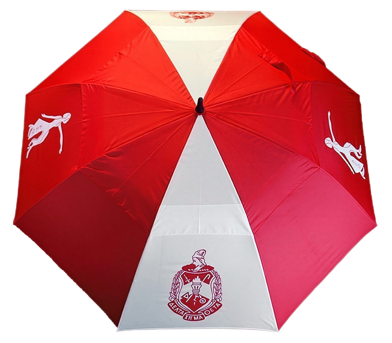 Delta Sigma Theta Wind Resistant Auto Open Jumbo Umbrella [Red/White - 30"]