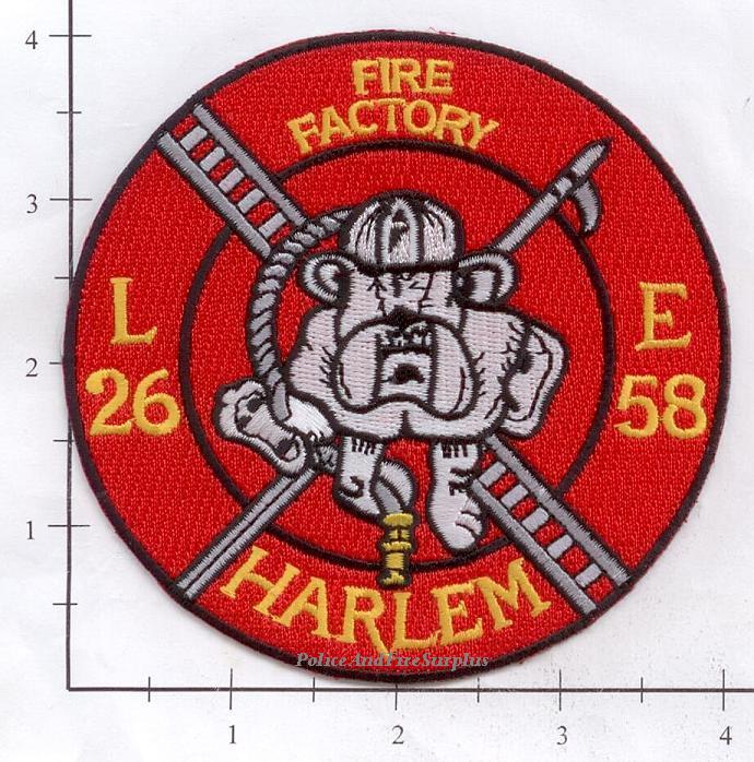 New York City NY Fire Dept Engine 58 Ladder 26 Patch v11