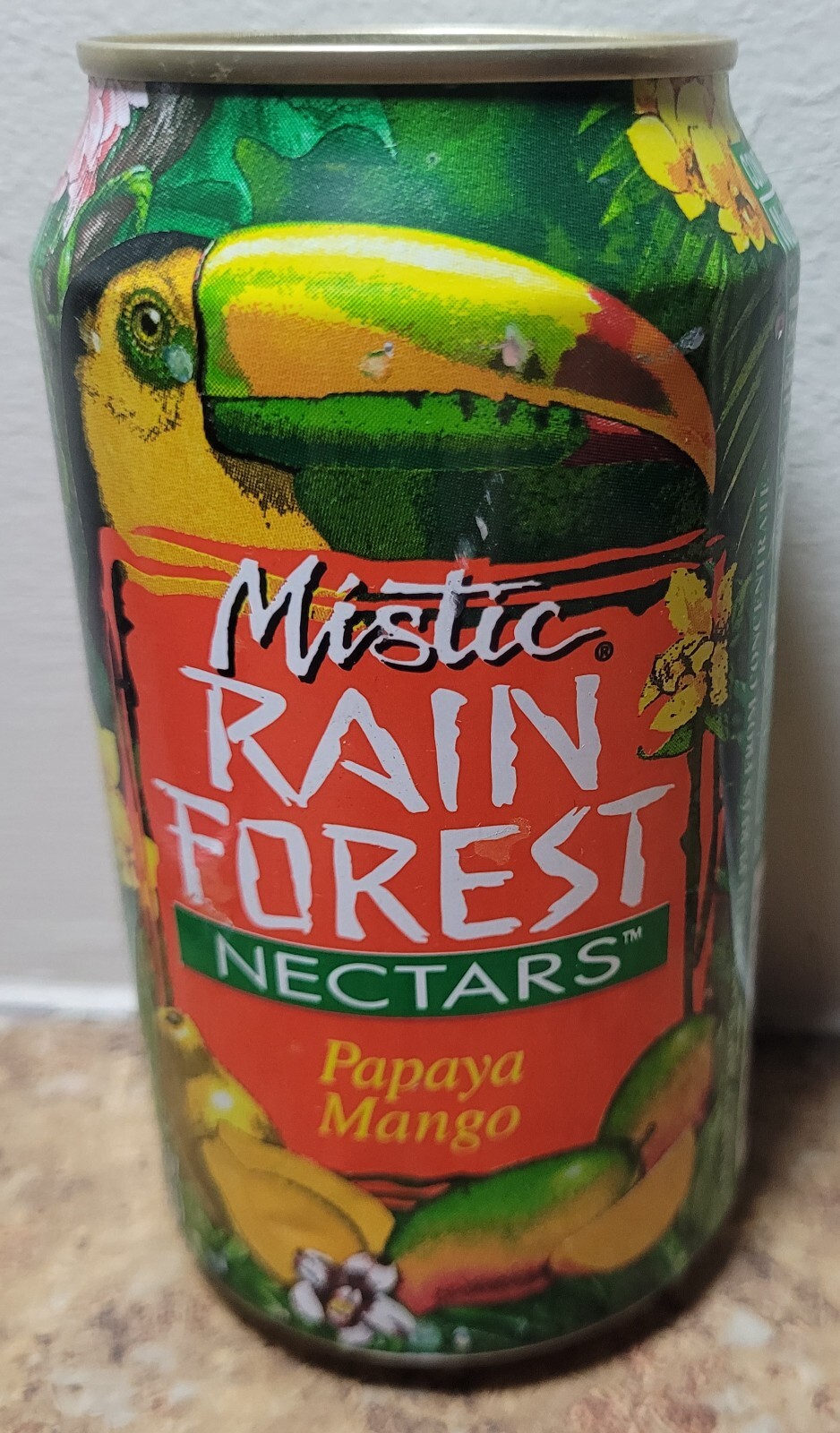 1997 Mystic Rainforest Nectars Papaya Mango Juice 12oz Can