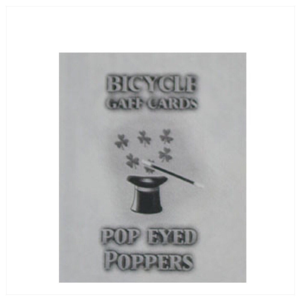 Pop Eyed Popper Deck Bicycle (Blue) force a card without sleight of hand
