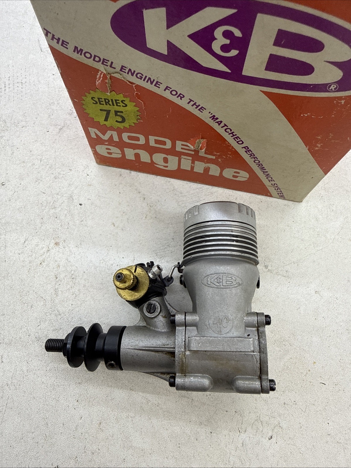K&B 40 Series 75 Front Rotor R/c Model Airplane Kit Engine M7
