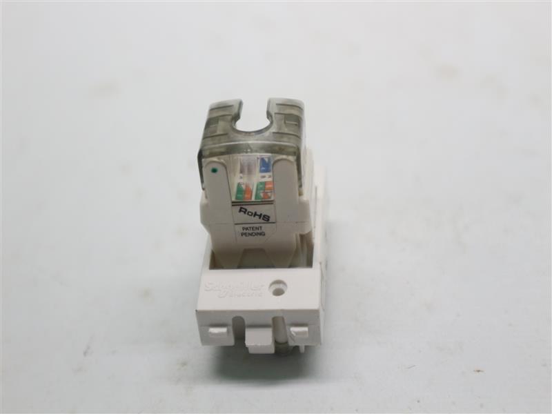 Lot 2pcs Schneider 8431SRJ6_WE 8431SRJ6WE Data Outlet Module with Shutter