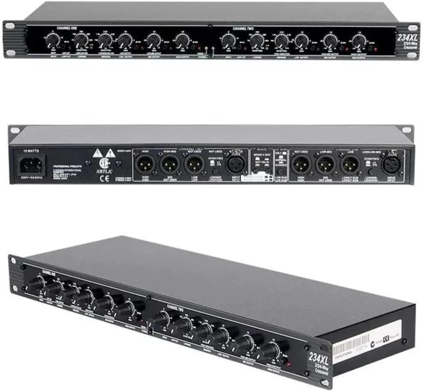234XL Crossover, Stereo 2/3 Way Mono 4 Way Crossover, Professional Sound Periphe