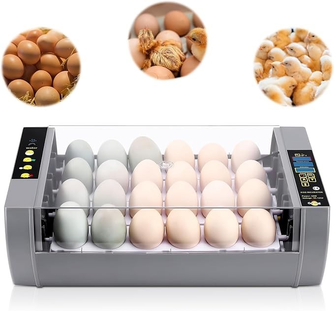 Incubators for Hatching Eggs, Egg Incubator with Automatic Egg Turning and Humid