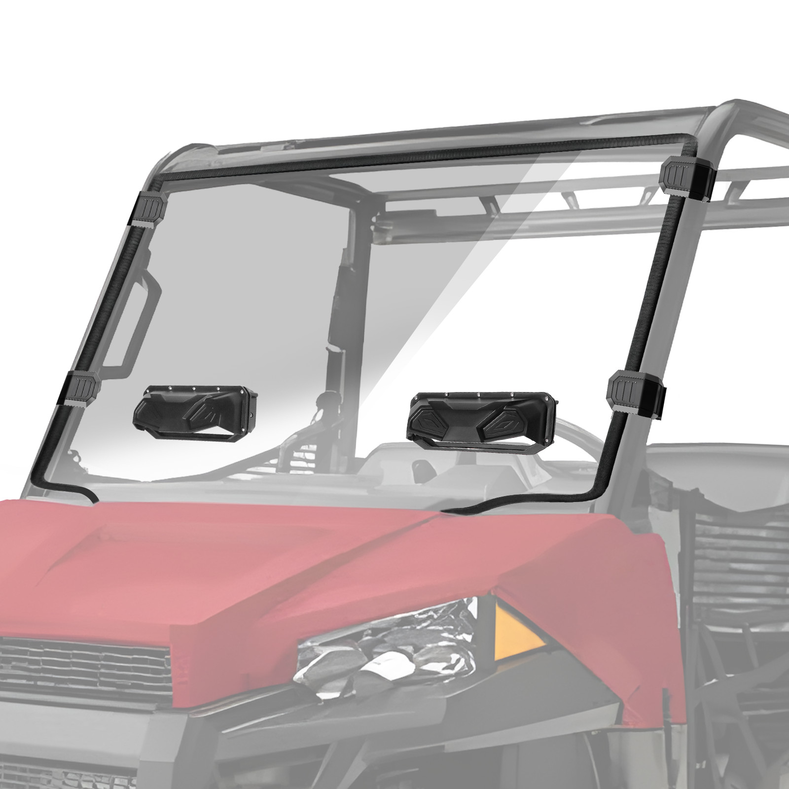 Front Vented Windshield For 2015-2021 Polaris Ranger Mid-size 500 570 ETX EV