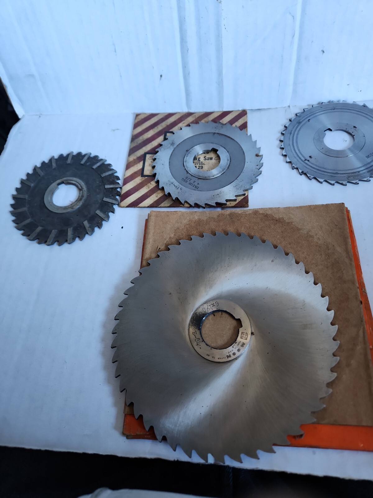 MOON E-84 6X1/8" CUTTER & union m 29  lot of 4 pieces