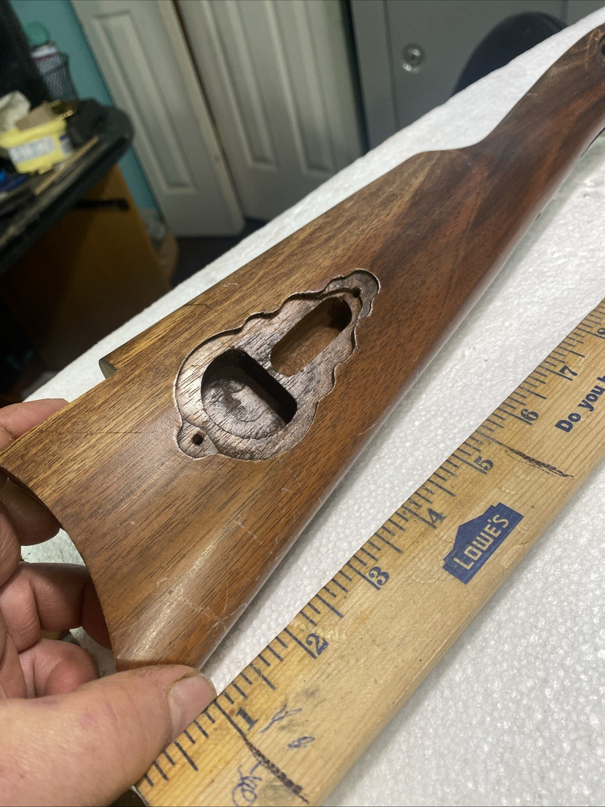 CVA Hawken Maple Muzzleloader Stock 1-0” Barrel Channel.