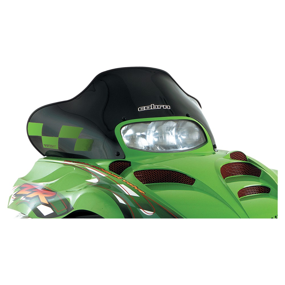 POWERMADD 12320 COBRA WINDSHIELD ARCTIC CAT LOW BLACK WITH GREEN CHECKS