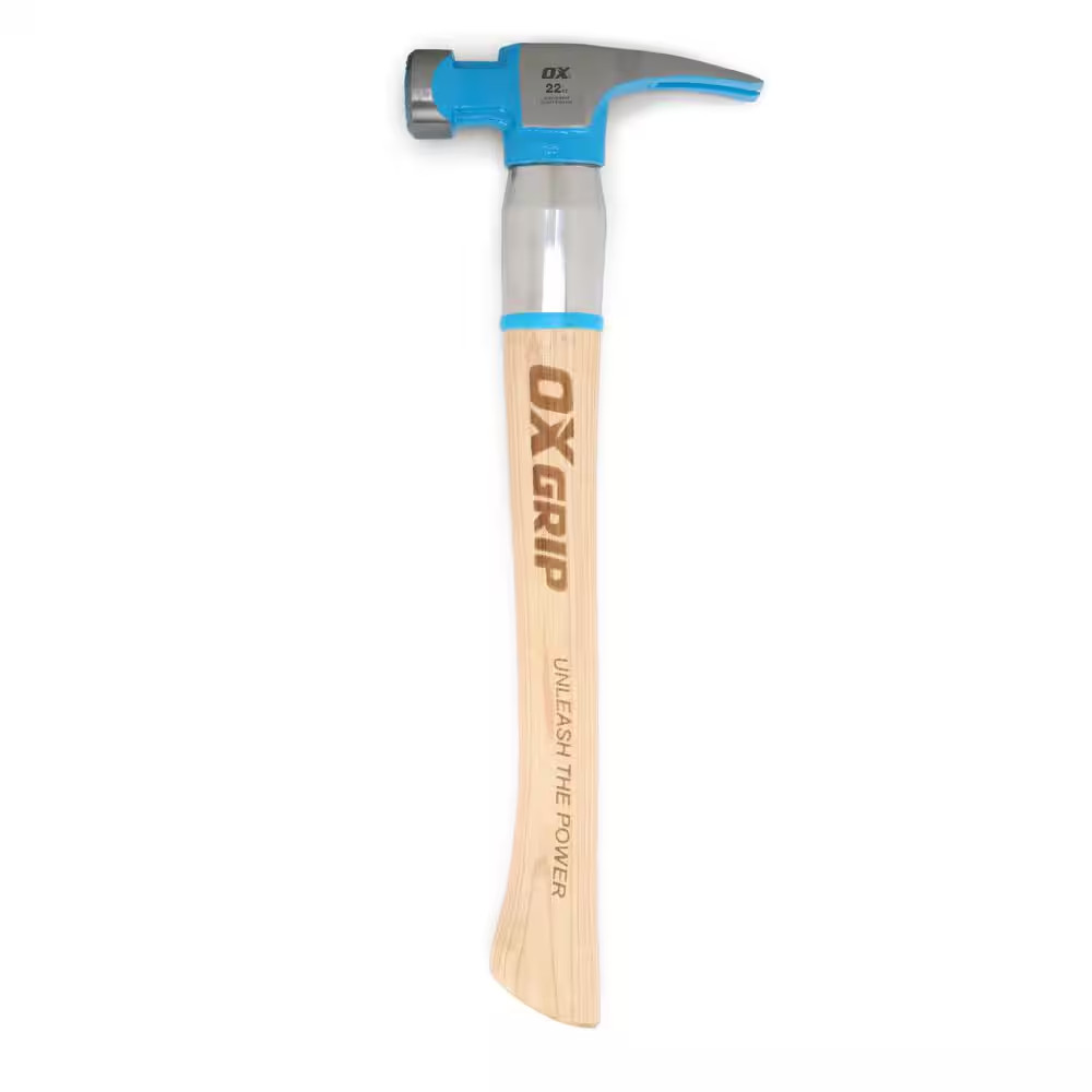 Pro 22 Oz. Hickory Hammer with Reinforced Steel Handle