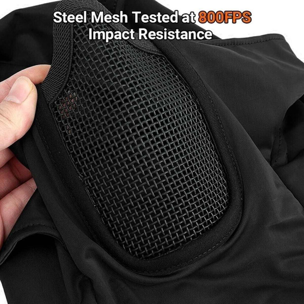 Tactical Mesh Full Face Mask Balaclava Airsoft Hunting Ski CS Helmet Liner Cap