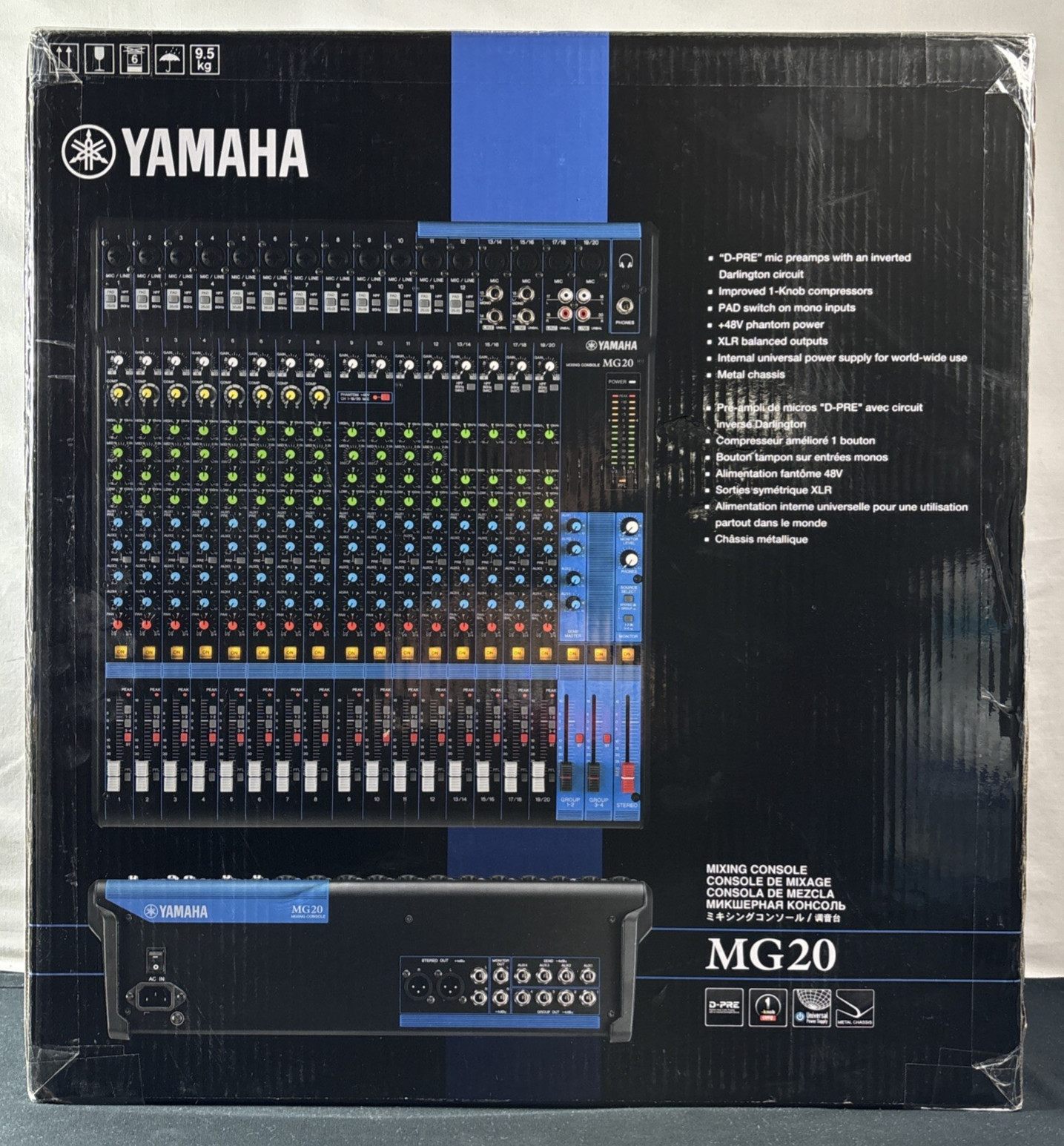 Yamaha MG20 20-Channel Analog Mixer / Mixing Console - New In Box