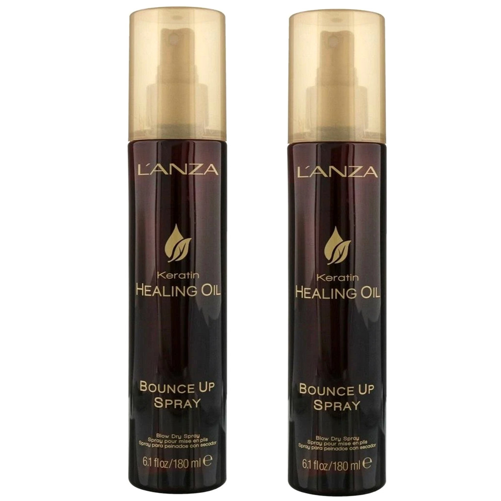 2 PACK Lanza Keratin Healing Oil BOUNCE UP SPRAY 6.1oz/ 180ml