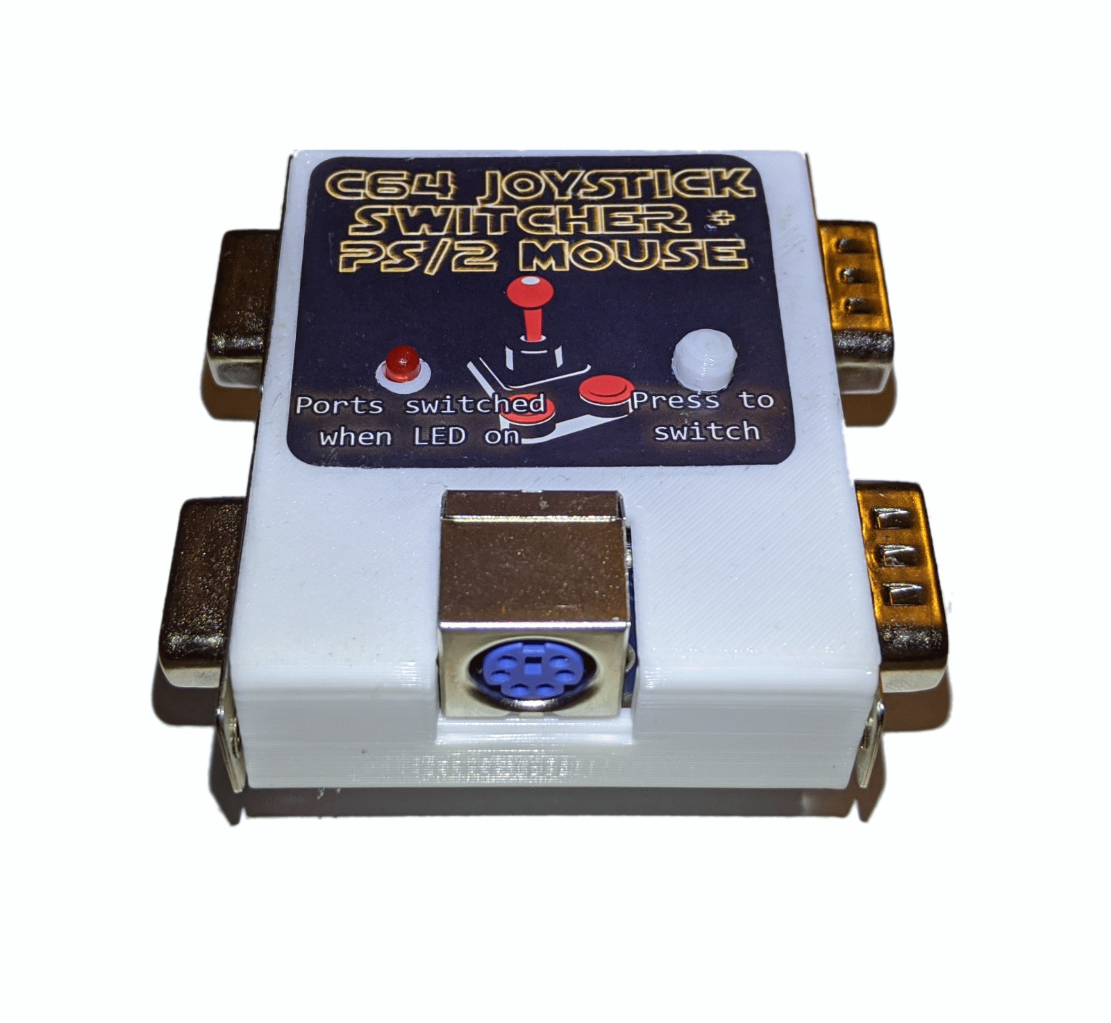 Commodore 64 Joystick Joy Switcher Circuit C64 Plus PS/2 Mouse Adapter