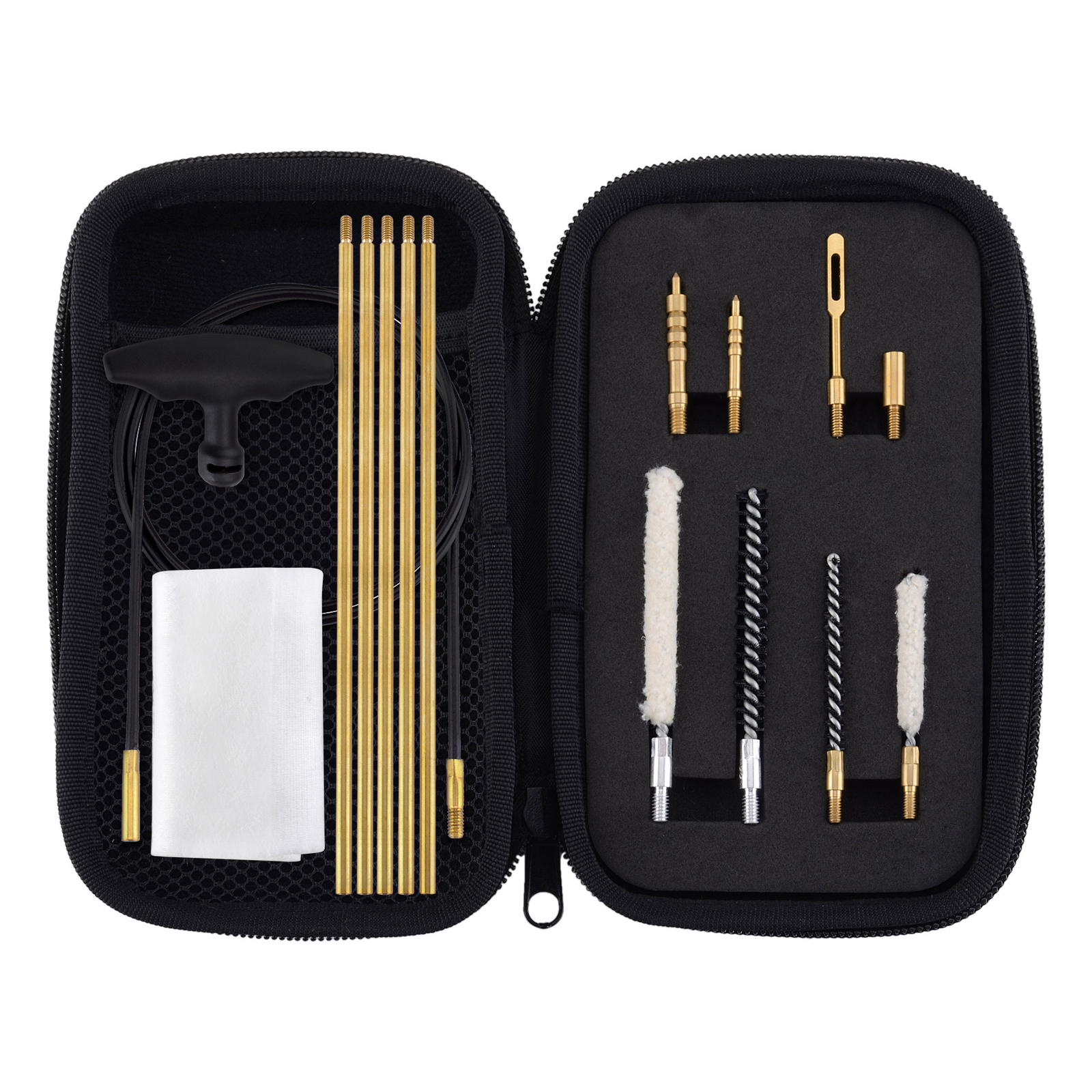 .177 Cal & .22 Cal Airgun Cleaning Kit with Cotton Mop Brass Rod Nylon Brushes