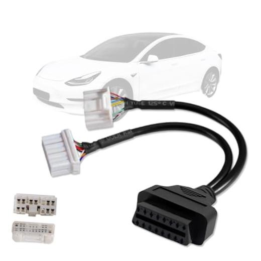 OBD2 Adapter Cable for Tesla Model X/S/3/Y, 12Pin for Tesla 12+20pin adapter