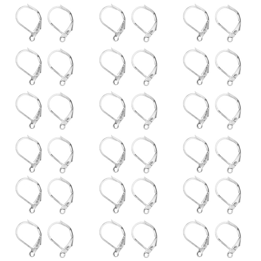 100 Pcs Earring Hardware for Jewelry Making Supplies Copper Earrings Hoops