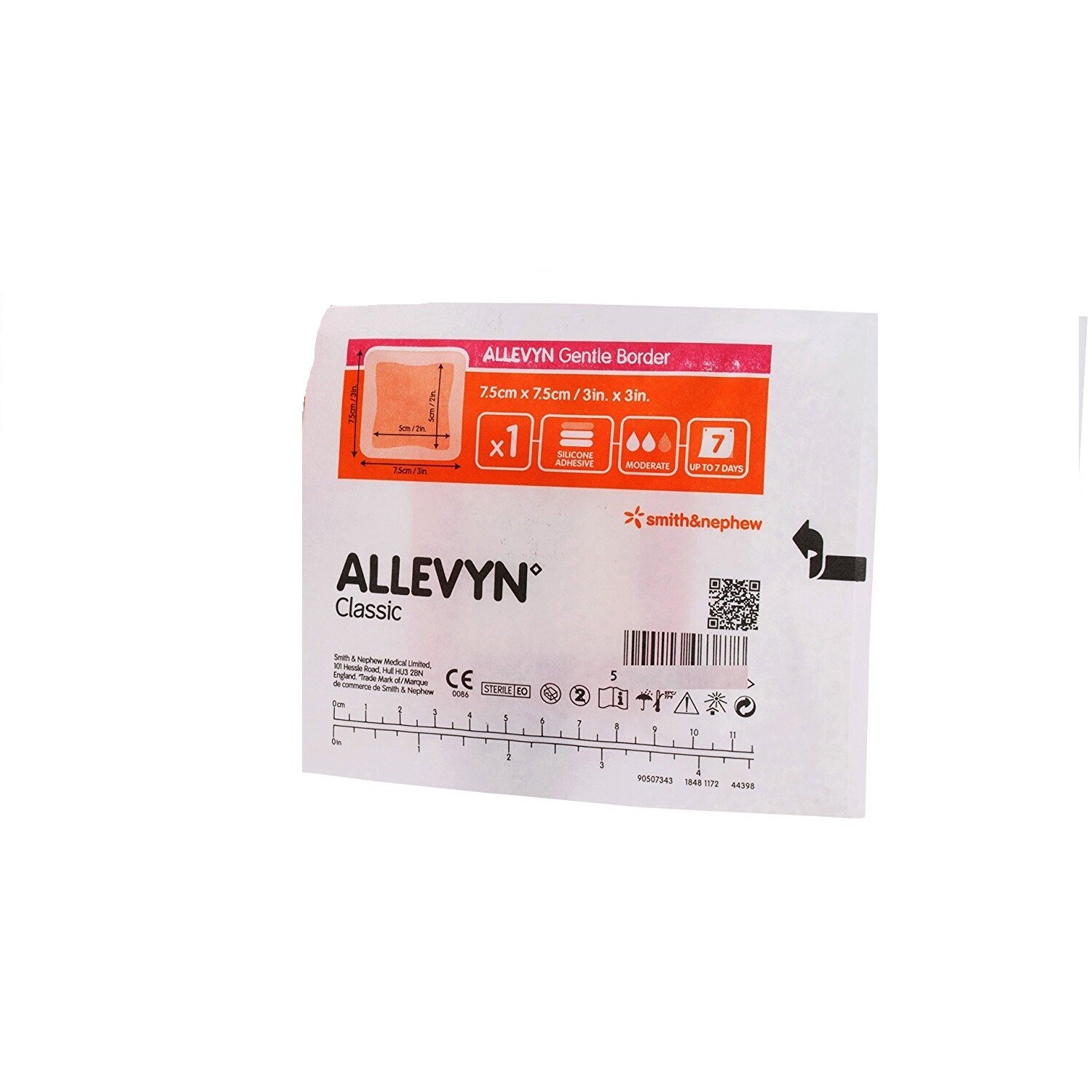 Smith & Nephew 66800276 Allevyn Gentle Border 3 in. x 3 in. (Each)