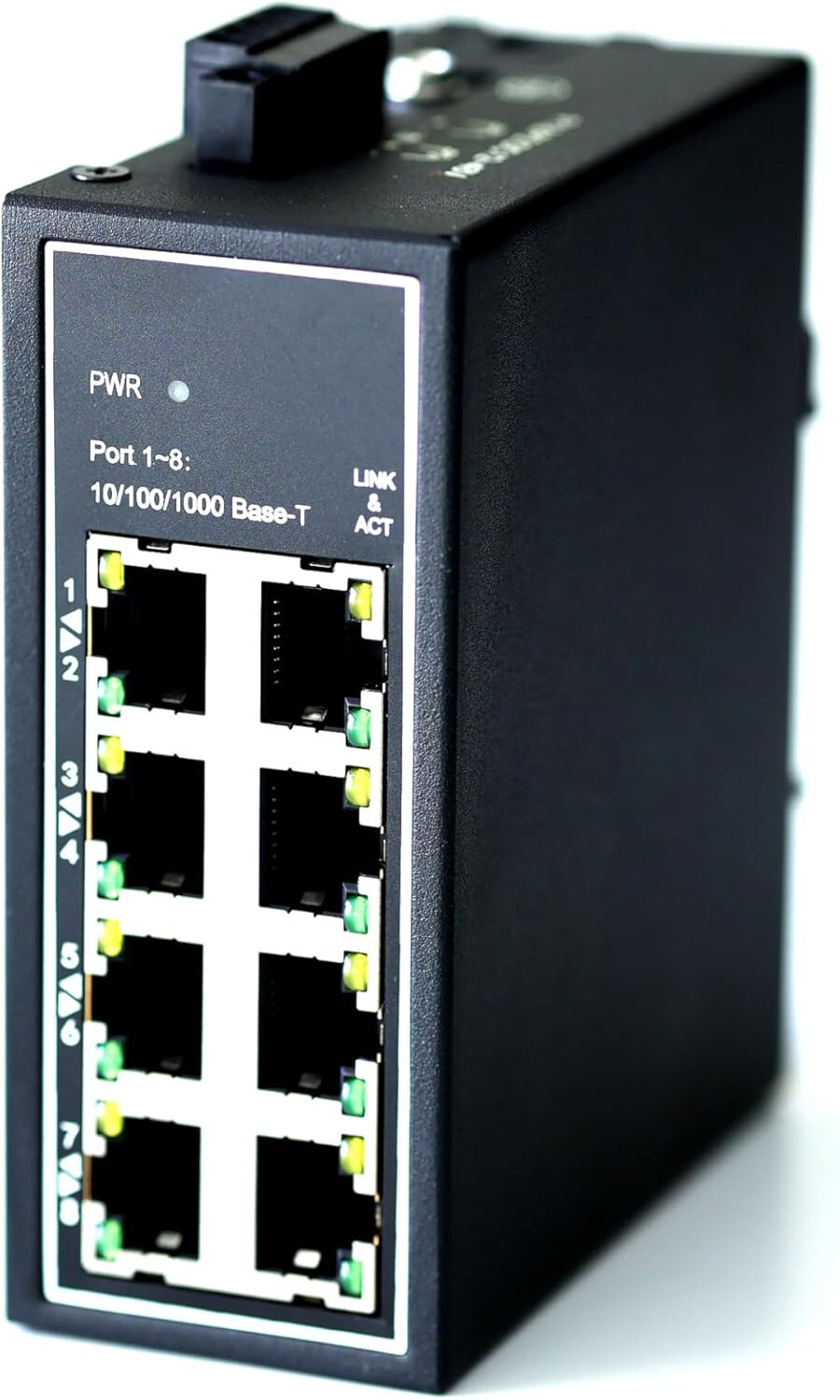 WIWAV WDH-8GT-DC 10/100/1000Mbps Unmanaged 8-Port Gigabit Ethernet Switch Solar!