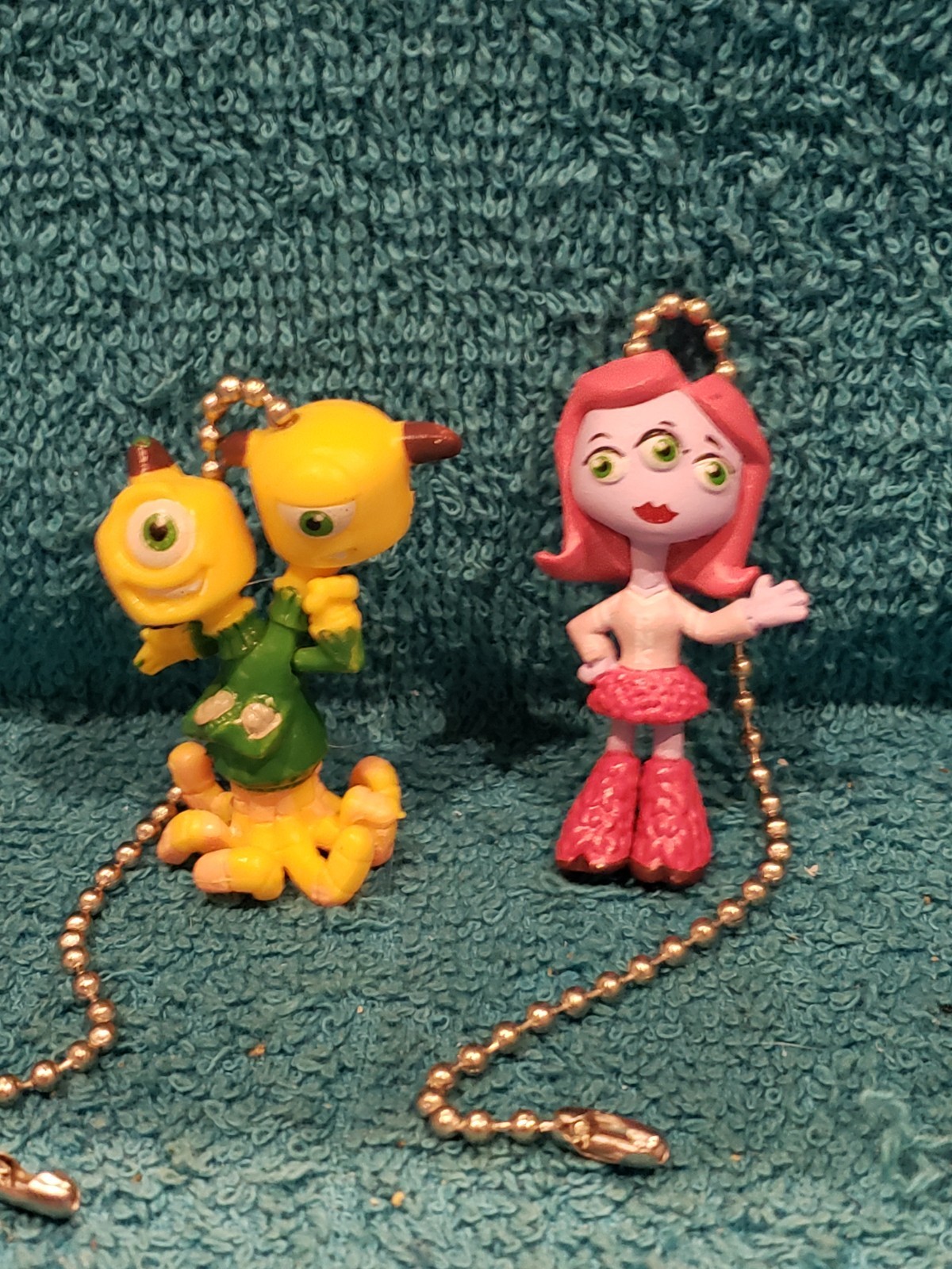 Monsters Inc Terry Terri Perry and Carrie Williams Light Pull and Fan Pull Set