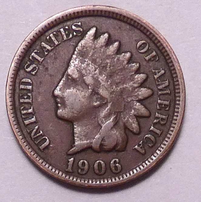 1906  Indian Head Cent Penny - IHC - Liberty