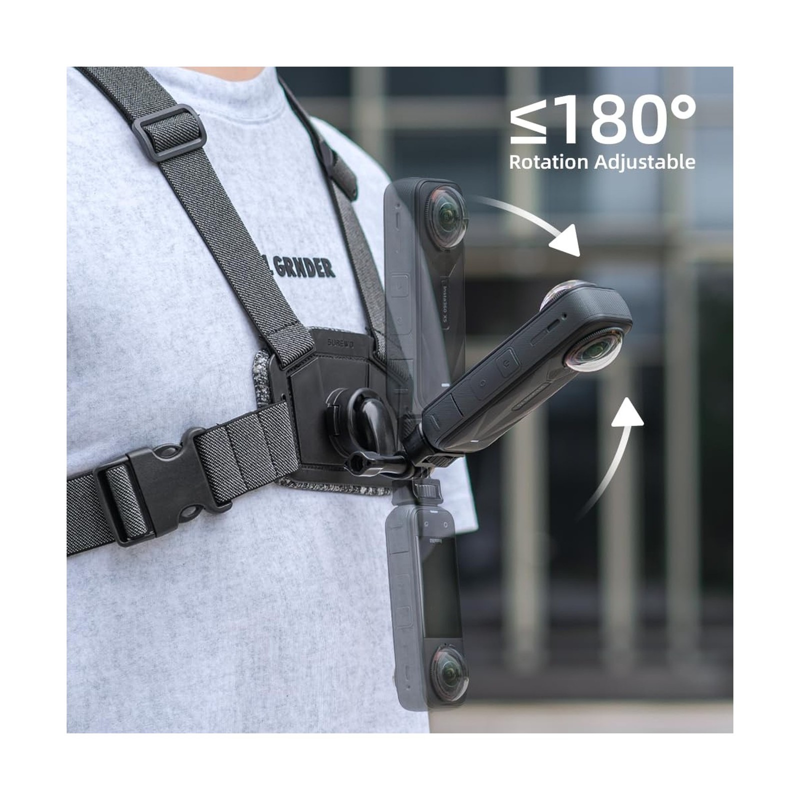 Quick Release Adjustable Chest Mount Harness Strap，Chest Strap ... FAST U