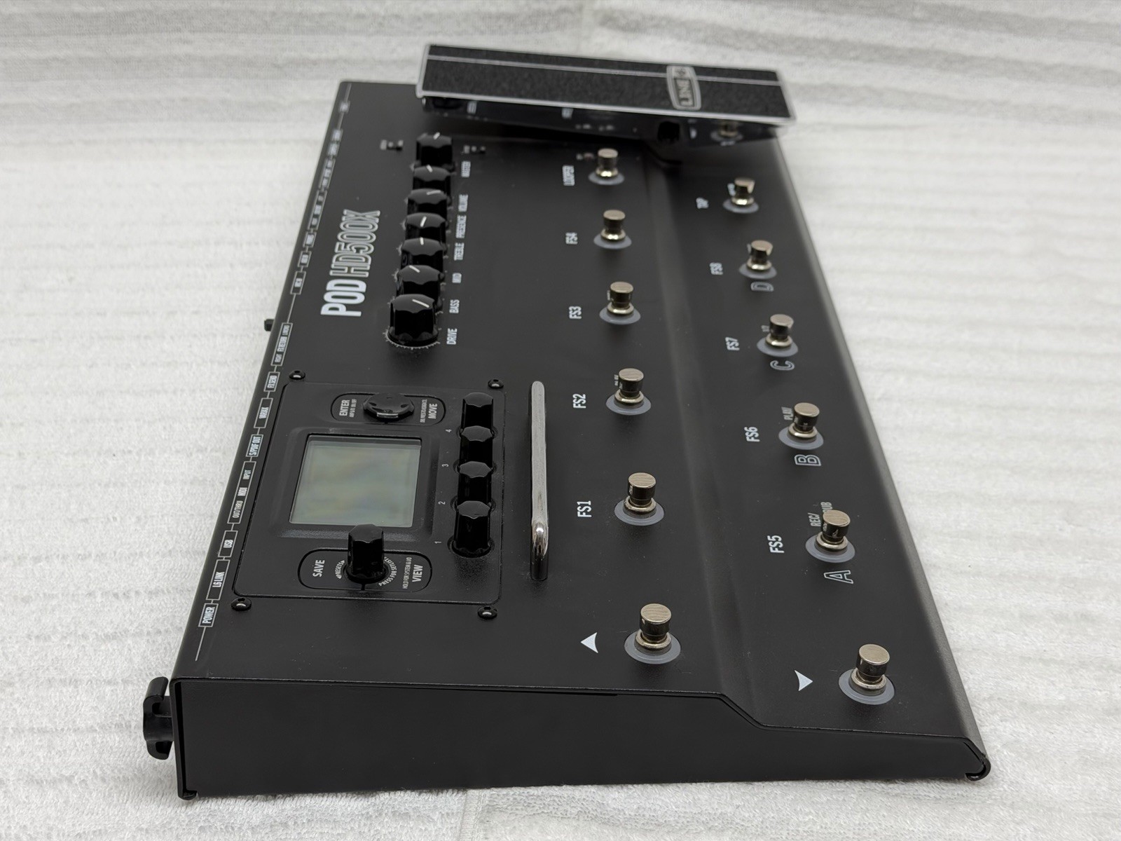 Line 6 POD HD500X Multi-Effect Guitar Pedal Control w/Power Supply