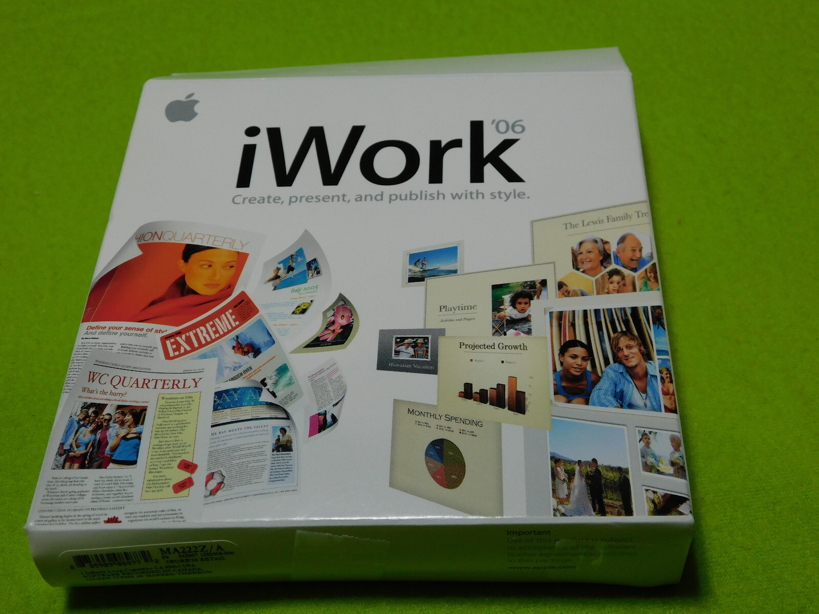 iWork 06 CD Plus 2 Booklets and More, Includes Orig. Box and Codes. Untested