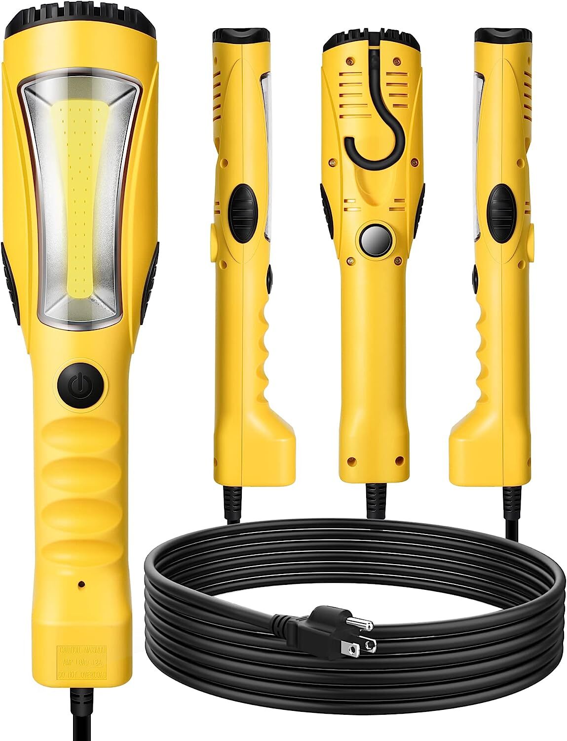 Under Hood COB LED Work Light 1200LM 15 ft Corded Handheld Trouble Light w/ Hook