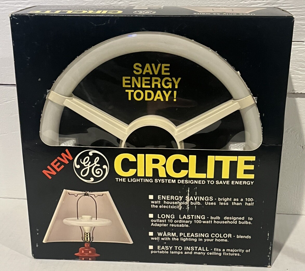 Circlite GE Circle Light Bulb New Old Stock Vintage Free Shipping!