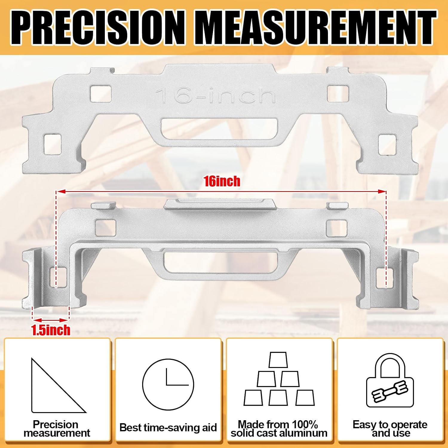 2 Pcs 16 Inch Framing Tools Framing Stud Layout Tool Cast Aluminum Stud